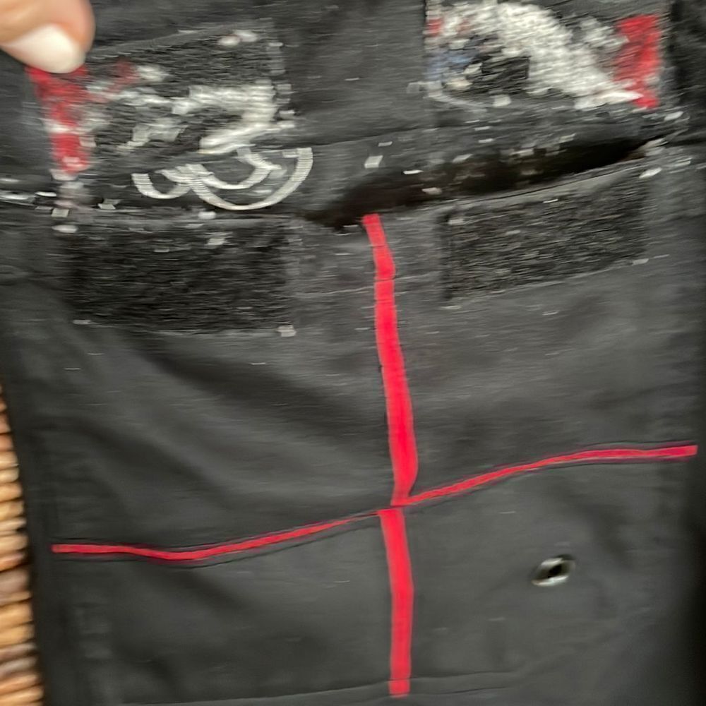 O’Neill Shorts Black Red Square Block Design 36W - Picture 6 of 10